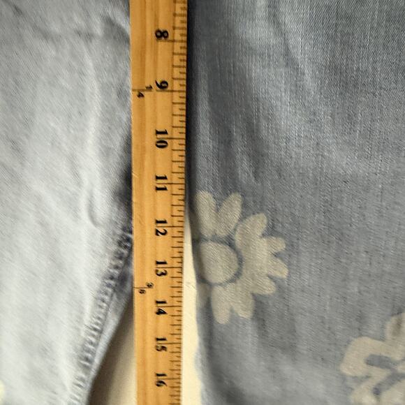 Thereabouts Jeans Girls 14.5 Plus Mid Rise Flare Flower Print Stretch Denim Pan - Picture 5 of 11